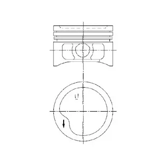 Piston KOLBENSCHMIDT 97360610
