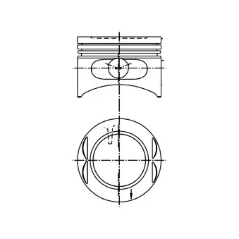 Piston KOLBENSCHMIDT 99380601