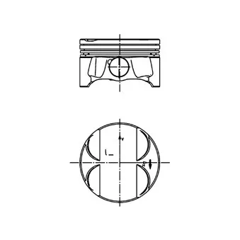 Piston KOLBENSCHMIDT 99774610