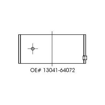 Kit de coussinets de bielle KOLBENSCHMIDT CB-1453A STD