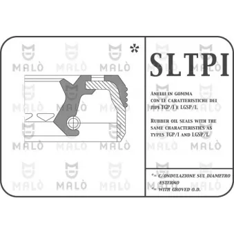 Bague d'étanchéité, moyeu de roue AKRON-MALÒ [773PIFL]