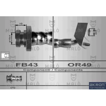 AKRON-MALÒ 80062 - Flexible de frein