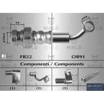 AKRON-MALÒ 80506 - Flexible de frein