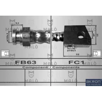 AKRON-MALÒ 80550 - Flexible de frein