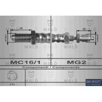 AKRON-MALÒ 8438 - Tuyau d'embrayage