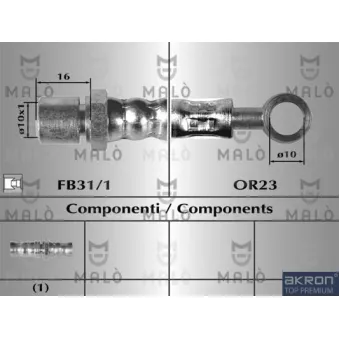 AKRON-MALÒ 8522 - Flexible de frein