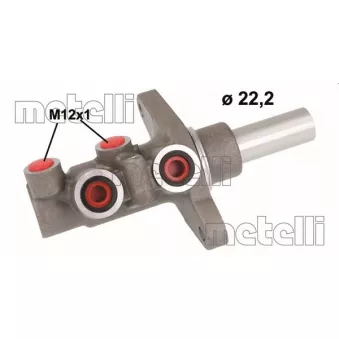 Maître-cylindre de frein METELLI 05-1171 pour TOYOTA YARIS 1.4 D-4D - 90cv