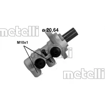 Maître-cylindre de frein METELLI 05-1240