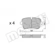 METELLI 22-1130-1 - Jeu de 4 plaquettes de frein avant