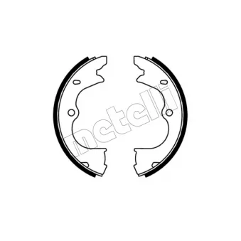 Jeu de mâchoires de frein, frein de stationnement METELLI 53-0743