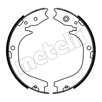 METELLI 53-0754 - Jeu de mâchoires de frein, frein de stationnement