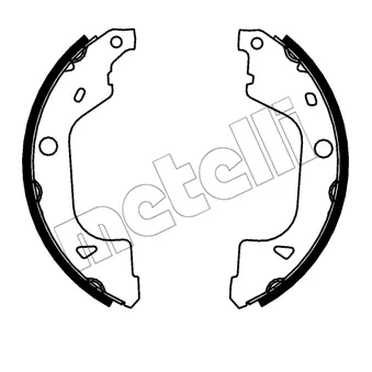 Jeu de mâchoires de frein METELLI [53-0775]