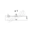 Contact d'avertissement, usure des plaquettes de frein METELLI [SU.380]