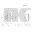 NK 201035 - Jeu de 2 disques de frein arrière