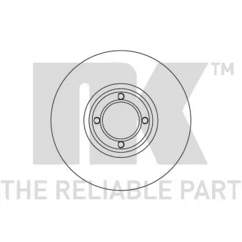 NK 201210 - Jeu de 2 disques de frein avant
