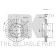 NK 202236 - Jeu de 2 disques de frein avant