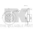 NK 202351 - Jeu de 2 disques de frein arrière