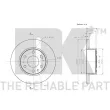NK 202360 - Jeu de 2 disques de frein arrière