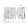 NK 202571 - Jeu de 2 disques de frein arrière