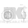 NK 203269 - Jeu de 2 disques de frein arrière
