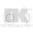 NK 2033101 - Jeu de 2 disques de frein arrière