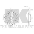 NK 2033102 - Jeu de 2 disques de frein avant