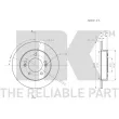 NK 203533 - Jeu de 2 disques de frein arrière