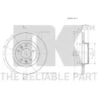 NK 203736 - Jeu de 2 disques de frein arrière