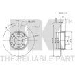 NK 203906 - Jeu de 2 disques de frein avant
