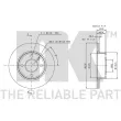 NK 204306 - Jeu de 2 disques de frein avant