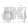 NK 2045107 - Jeu de 2 disques de frein avant