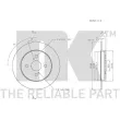 NK 2045109 - Jeu de 2 disques de frein arrière