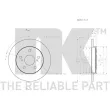 NK 2045124 - Jeu de 2 disques de frein arrière