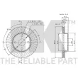 NK 204515 - Jeu de 2 disques de frein avant