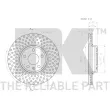 NK 2047132 - Jeu de 2 disques de frein avant