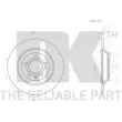 NK 2047148 - Jeu de 2 disques de frein arrière