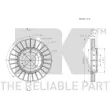 NK 204785 - Jeu de 2 disques de frein avant