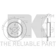 NK 205234 - Jeu de 2 disques de frein arrière