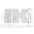 NK 205235 - Jeu de 2 disques de frein arrière