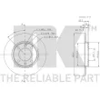 NK 209947 - Jeu de 2 disques de frein arrière