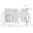 NK 311024 - Jeu de 2 disques de frein arrière