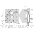 NK 311025 - Jeu de 2 disques de frein arrière