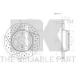 NK 3115106 - Jeu de 2 disques de frein arrière