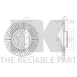 NK 3125100 - Jeu de 2 disques de frein avant