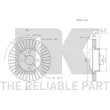 NK 3145115 - Jeu de 2 disques de frein avant