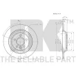 NK 314857 - Jeu de 2 disques de frein arrière