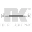 NK 853904 - Flexible de frein