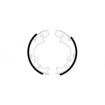 Jeu de mâchoires de frein HELLA PAGID [8DB 355 000-831]