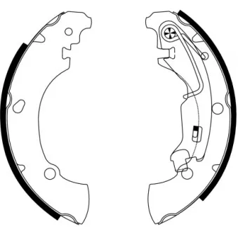 Jeu de mâchoires de frein HELLA PAGID OEM 77362449