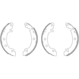 HELLA PAGID 8DB 355 003-381 - Kit de freins arrière (prémontés)